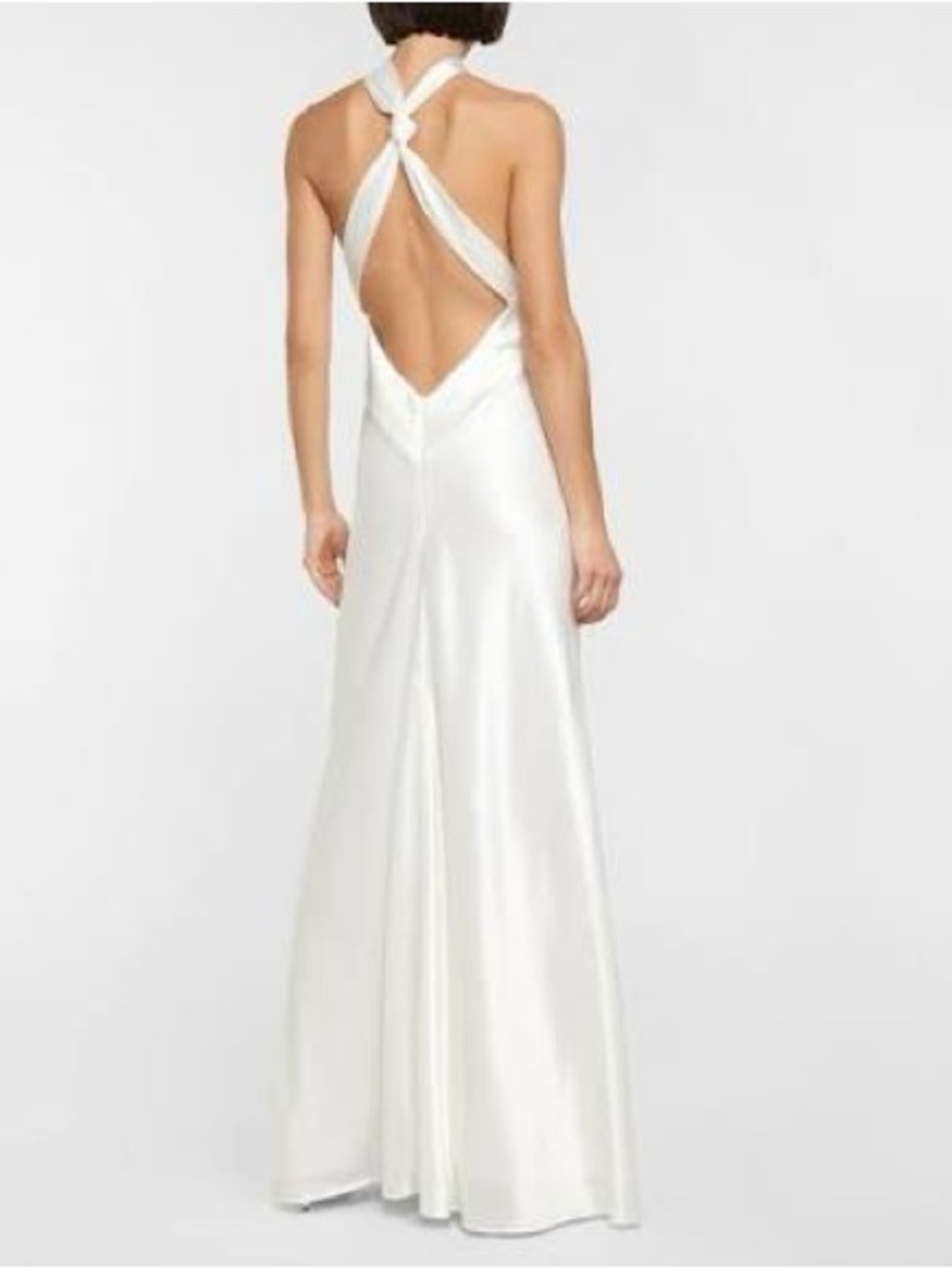 Galvan London SANTORINI SATIN BRIDAL DRESS - WHITE - Picture 4 of 10